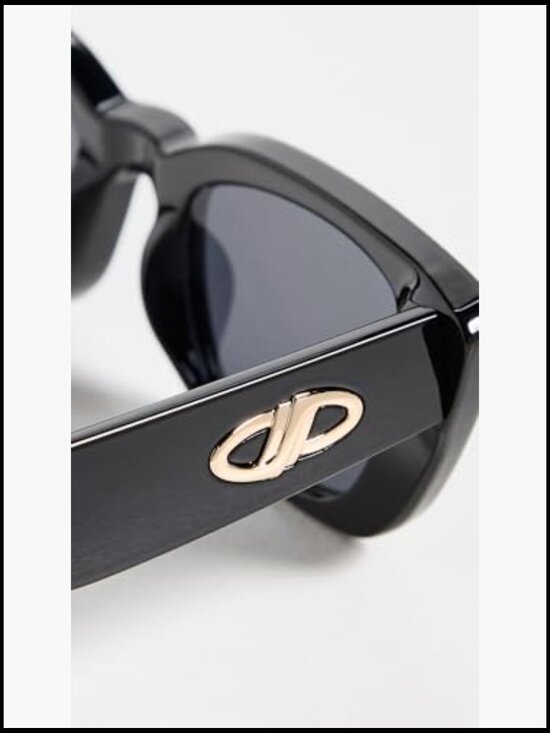 Cat Eye Sunglasses, Non-Polarized, Scratch Resistant, Plastic Frame, Gold-Tone